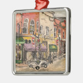 "Weihnachtszeit in Willoughby" Ornament Aus Metall (Links)