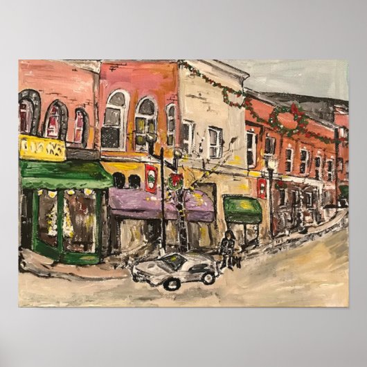 "Weihnachtszeit in Willoughby" Poster (Vorne)