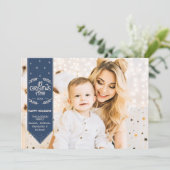 Weihnachtszeit indisches Foto Feiertagskarte (Stehend Vorderseite)