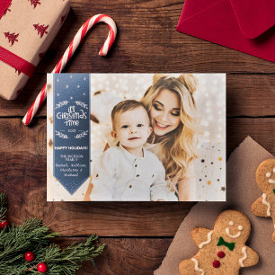 Weihnachtszeit indisches Foto Feiertagskarte