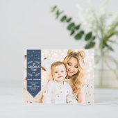 Weihnachtszeit indisches Foto Feiertagspostkarte (Stehend Vorderseite)