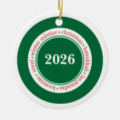 Weihnachtszeit individuelles Ornament (Vorne)