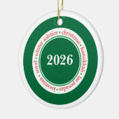 Weihnachtszeit individuelles Ornament (Links)