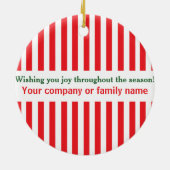 Weihnachtszeit individuelles Ornament (Hinten)
