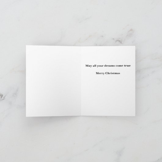 Weihnachtszeit ist die beste Zeit Dankeskarte (Innenseite)