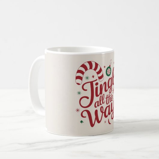 Weihnachtszeit Kaffeetasse (Vorderseite Links)