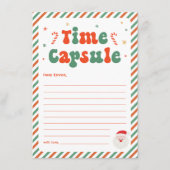 Weihnachtszeit Kapselspielkarte Einladung (Vorderseite)