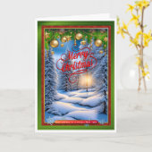 Weihnachtszeit Karte (Gelbe Blume)