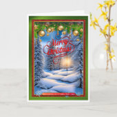 Weihnachtszeit Karte (Gelbe Blume)