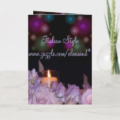 Weihnachtszeit-Karte Feiertagskarte (Rückseite)