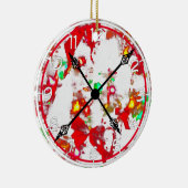 Weihnachtszeit Keramik Ornament (Rechts)