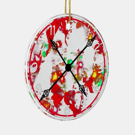 Weihnachtszeit Keramik Ornament (Rechts)