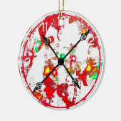 Weihnachtszeit Keramik Ornament (Links)