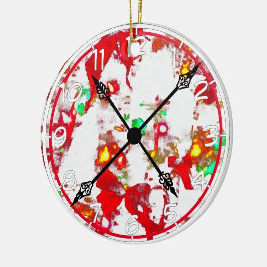 Weihnachtszeit Keramik Ornament (Links)