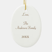 Weihnachtszeit Keramikornament (Hinten)