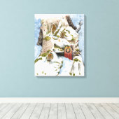 Weihnachtszeit Leinwanddruck (Insitu (Holzboden))