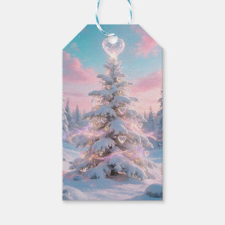 Weihnachtszeit mit Frieden und Liebe Geschenkanhänger