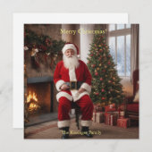 Weihnachtszeit mit Weihnachtsbaum Feiertagskarte (Vorne/Hinten)