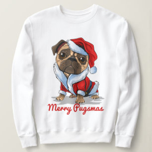 Weihnachtszeit-Mops Sweatshirt