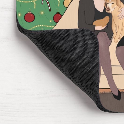 Weihnachtszeit Mousepad (Ecke)