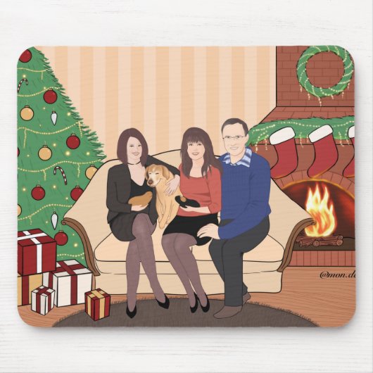 Weihnachtszeit Mousepad (Vorne)