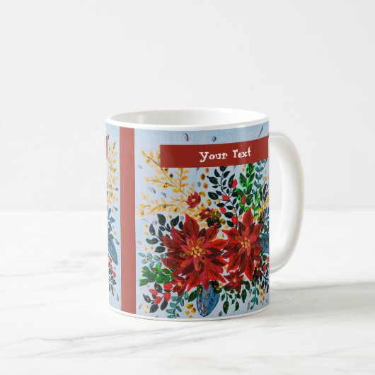 Weihnachtszeit (Name hinzufügen) Kaffeetasse (VorderseiteRechts)