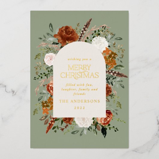 Weihnachtszeit nicht Foto Folien Feiertagskarte (Vorderseite)