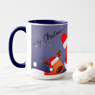 Weihnachtszeit niedliche Tasse des Weihnachtsmanns
