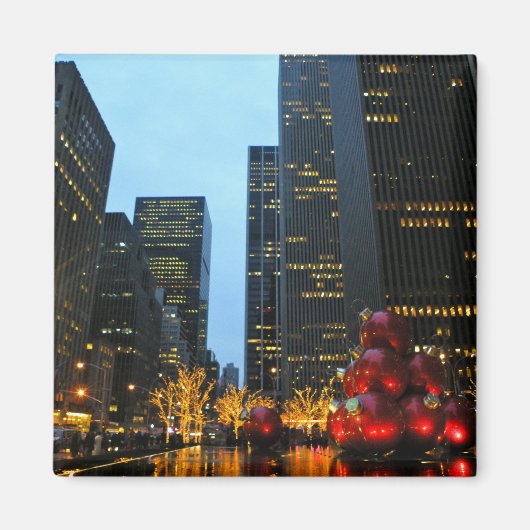 Weihnachtszeit NYC Magnet (Vorne)