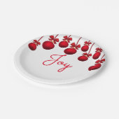 Weihnachtszeit Pappteller (Schrägansicht)