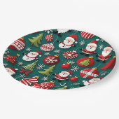 Weihnachtszeit Pappteller (Schrägansicht)