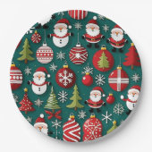 Weihnachtszeit Pappteller (Vorderseite)