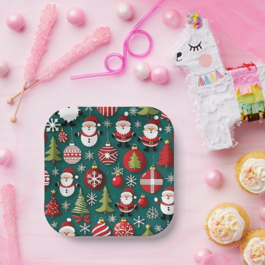 Weihnachtszeit Pappteller (Party)