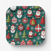 Weihnachtszeit Pappteller (Vorderseite)