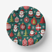 Weihnachtszeit Pappteller (Vorderseite)