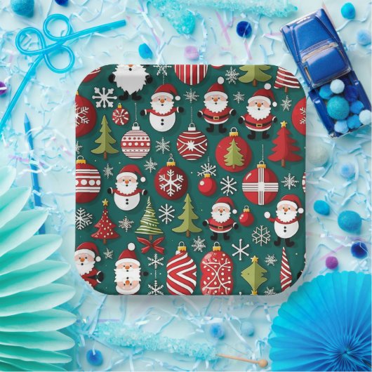 Weihnachtszeit Pappteller (Party)