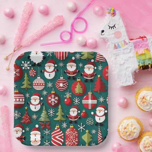 Weihnachtszeit Pappteller (Party)