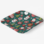 Weihnachtszeit Pappteller (Gewinkelt)