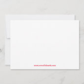 Weihnachtszeit-Party Einladung (Rückseite)