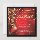 Weihnachtszeit-Party Einladung (Vorderseite)