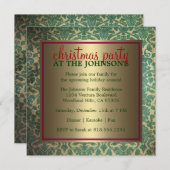 Weihnachtszeit-Party Einladung (Vorne/Hinten)