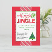 Weihnachtszeit-Party Einladung (Stehend Vorderseite)