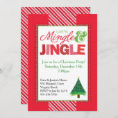 Weihnachtszeit-Party Einladung (Vorne/Hinten)