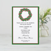 Weihnachtszeit-Party Einladung (Stehend Vorderseite)