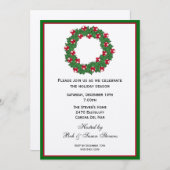 Weihnachtszeit-Party Einladung (Vorne/Hinten)