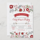 Weihnachtszeit-Party Einladung (Vorderseite)