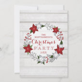 Weihnachtszeit-Party Einladung (Rückseite)