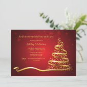 Weihnachtszeit-Party Einladung (Stehend Vorderseite)