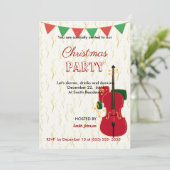 Weihnachtszeit-Party Einladung (Stehend Vorderseite)