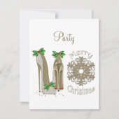 Weihnachtszeit-Party Einladung (Vorderseite)